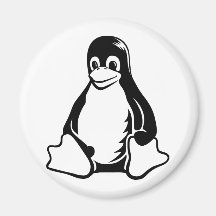 Tux Penguin - (Linux, Open Source, Copyleft, FSF) Fridge Magnet