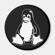 Tux Penguin - (Linux, Open Source, Copyleft, FSF) Refrigerator Magnets