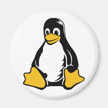 Tux Penguin - (Linux, Open Source, Copyleft, FSF) Refrigerator Magnet