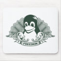 Tux Penguin - (Linux, Open Source, Copyleft, FSF) mousepads