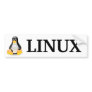 Tux with Linux Bumper Stickers
