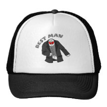 Tuxedo Best Man Mesh Hat