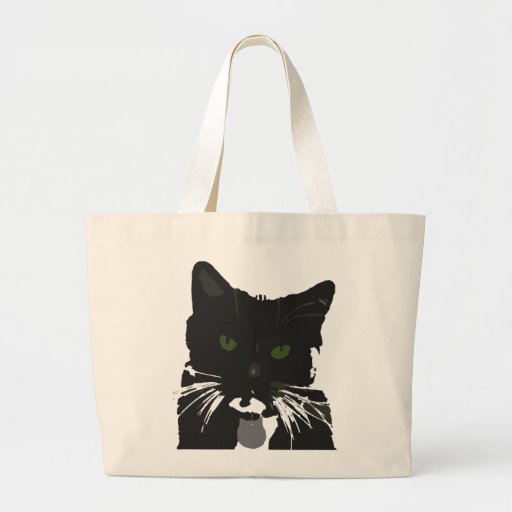 Tuxedo Cat Tote Canvas Bag