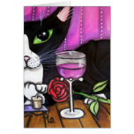 Tuxedo Cat Wine cards
