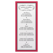 Tuxedo Menu in Classic Red