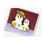 Tux's Family postcards