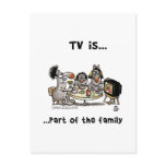 TV... Part Of The Family Postcards