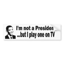 TV president Bumper Sticker