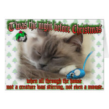T'was the night before Christmas Card