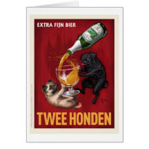 Twee Honden Card