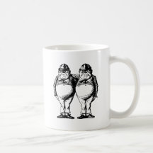 Tweedle Dee and Tweedle Dum Inked Coffee Mug