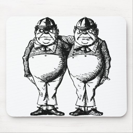 Tweedle Dee and Tweedle Dum Mousemat
