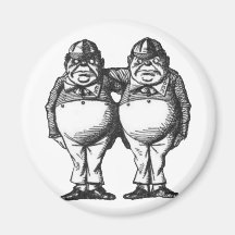 Tweedle Dee & Tweedle Dum Fridge Magnets