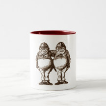 Tweedle Dee & Tweedle Dum Sepia Mug