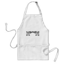 Tweedle Dee & Tweedle Dum Vintage Frame Apron