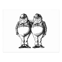 Tweedledum & Tweedledee Post Cards