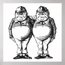 Tweedledum & Tweedledee Print