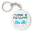 Tweet And Retweet Keychain