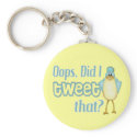 Tweet Me Mania! keychains
