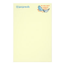 Tweet Stationary Personalised Stationery