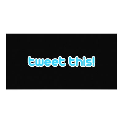 Tweet this personalised photo card by TwitterShirts