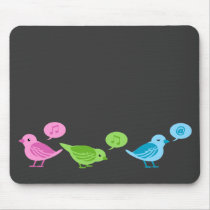 Tweet-Tweet-Tweet Funny twitter birds Mousemat
