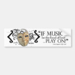 Twelfth Night Music Quote Bumper Sticker