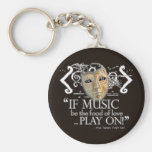 Twelfth Night Music Quote Keychains