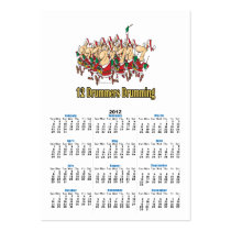 twelve drummers drumming 12th twelfth day business card template