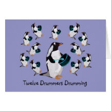 Twelve Drummers Drumming Cards