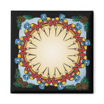 Twelve drummers drumming fridge magnet