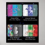 Twelve Tribes of Israel Camp Flags Poster posters