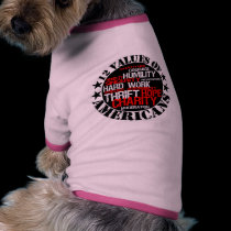 Twelve Values of Americans pet clothing