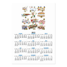 twelves days christmas song cartoon business card templates