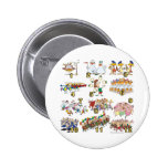 twelves days christmas song cartoon buttons