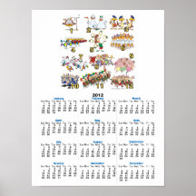 twelves days christmas song cartoon poster