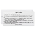 Twenty Third Psalm Prayer Card rack cards