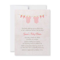 Twice As Nice Baby Girls Shower Invitations