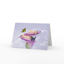 Twice the joy with baby twins card