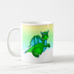 Twilight Flight - Cute Green & Blue Dragon Mug