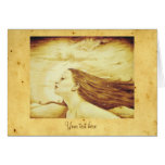 Twilight Goddess with Antique Parchment