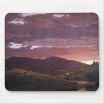 Twilight 'twixt day and night by Frederick Church mousepads
