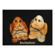 Twin Apes Invitation