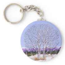 Twin Aspens Key Chain