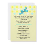 Twin Babies Couple's Baby Shower Invitation