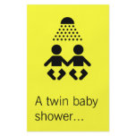 Twin baby shower flyers