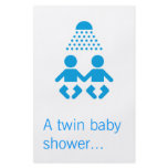 Twin baby shower flyers