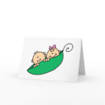 Twin Boy and Girl in Pea Pod cards