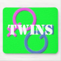 twin boy girl Gender Symbols mousepad