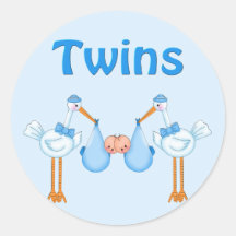 Twin Boys Stickers
